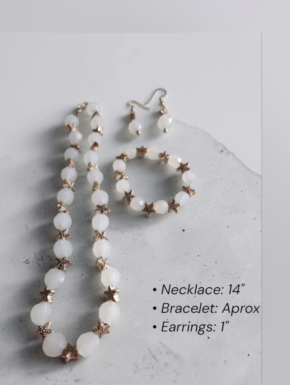 Beaded Starfish Jewelry Set MERMAIDCORE
